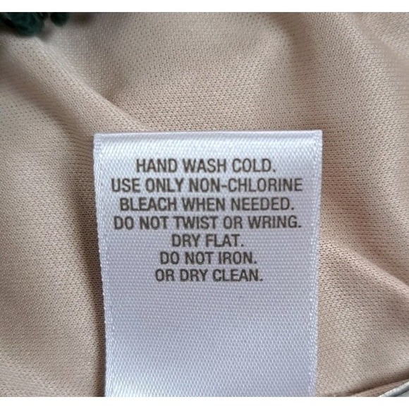 DB established 1962 Dress 4 Green Lace Overlay Tan Lining 3/4 Sleeve Back Zipper - Picture 5 of 10